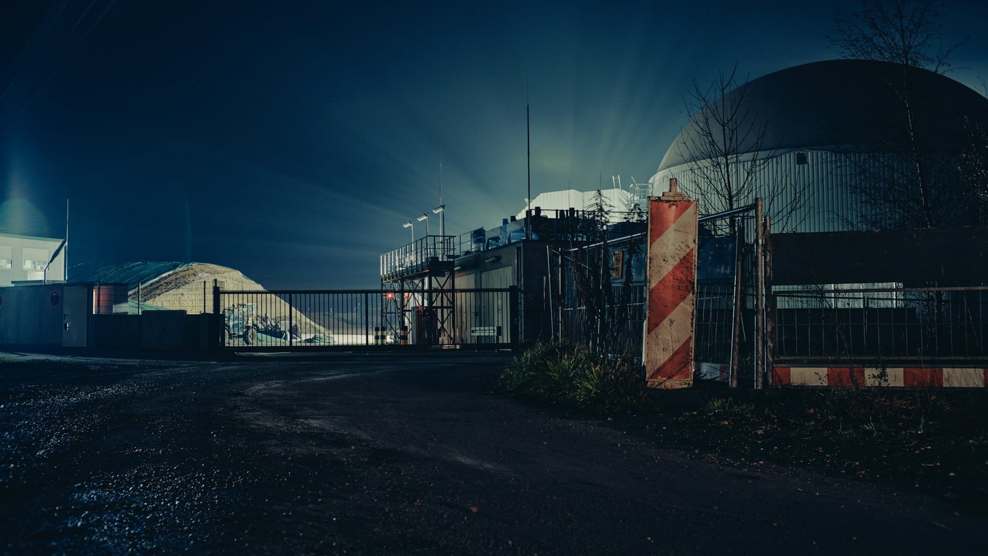 Critical infrastructure at dusk